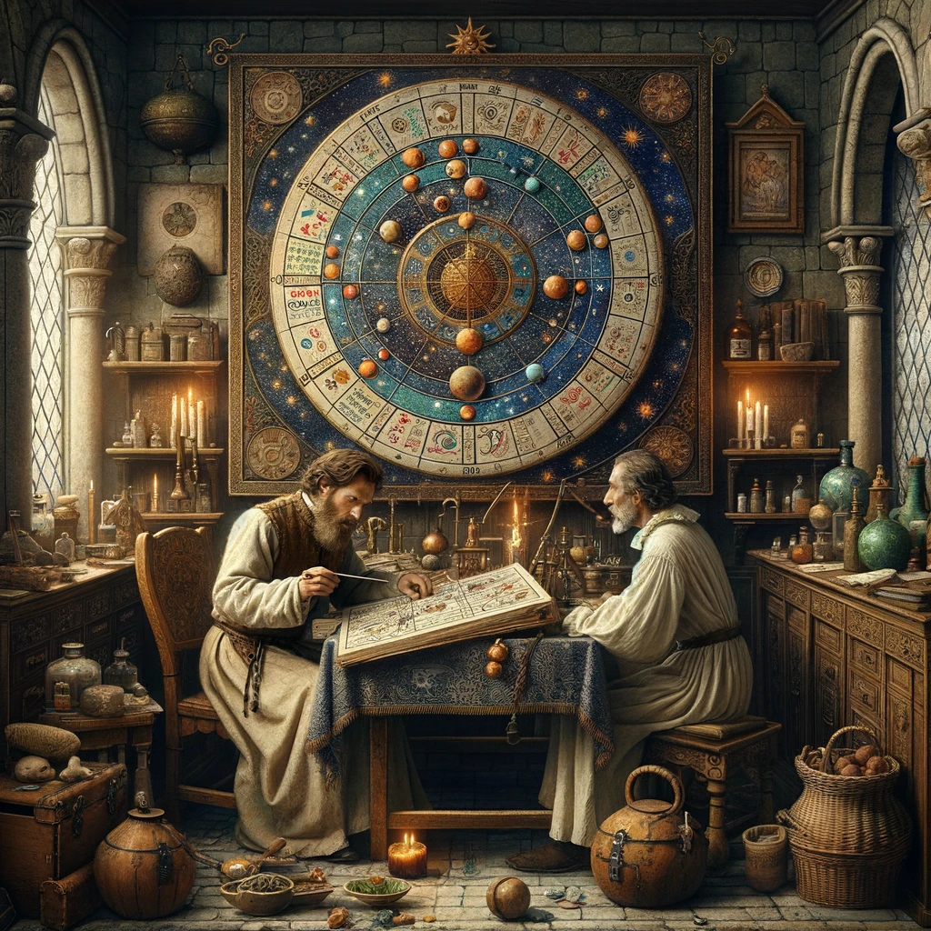 Astrólogo médico de la Edad Media